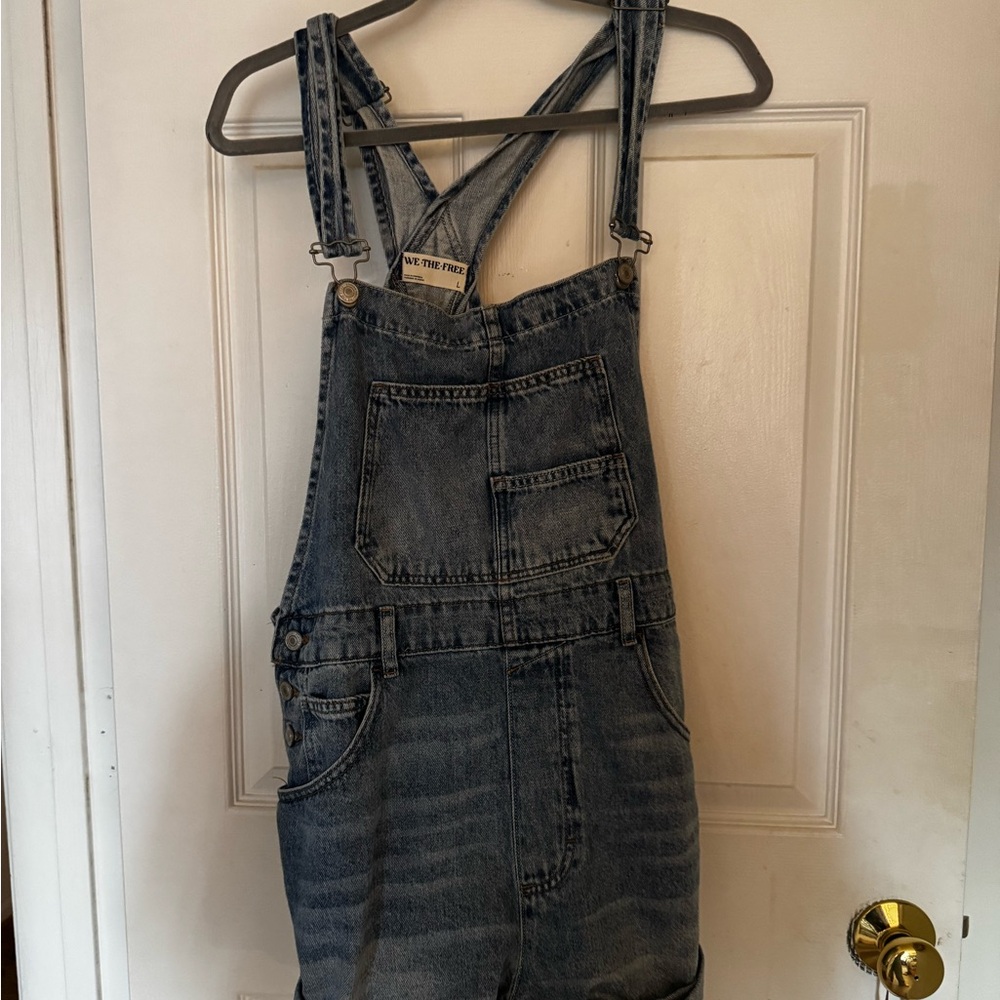 We The Free Women's Denim Overalls - Faded Blue